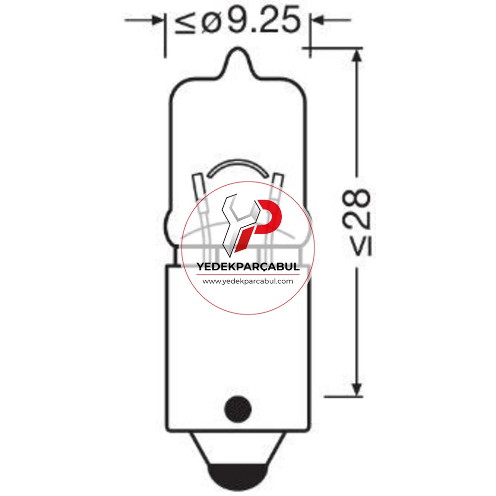Osram Park Ampulü H6W 12V 6W