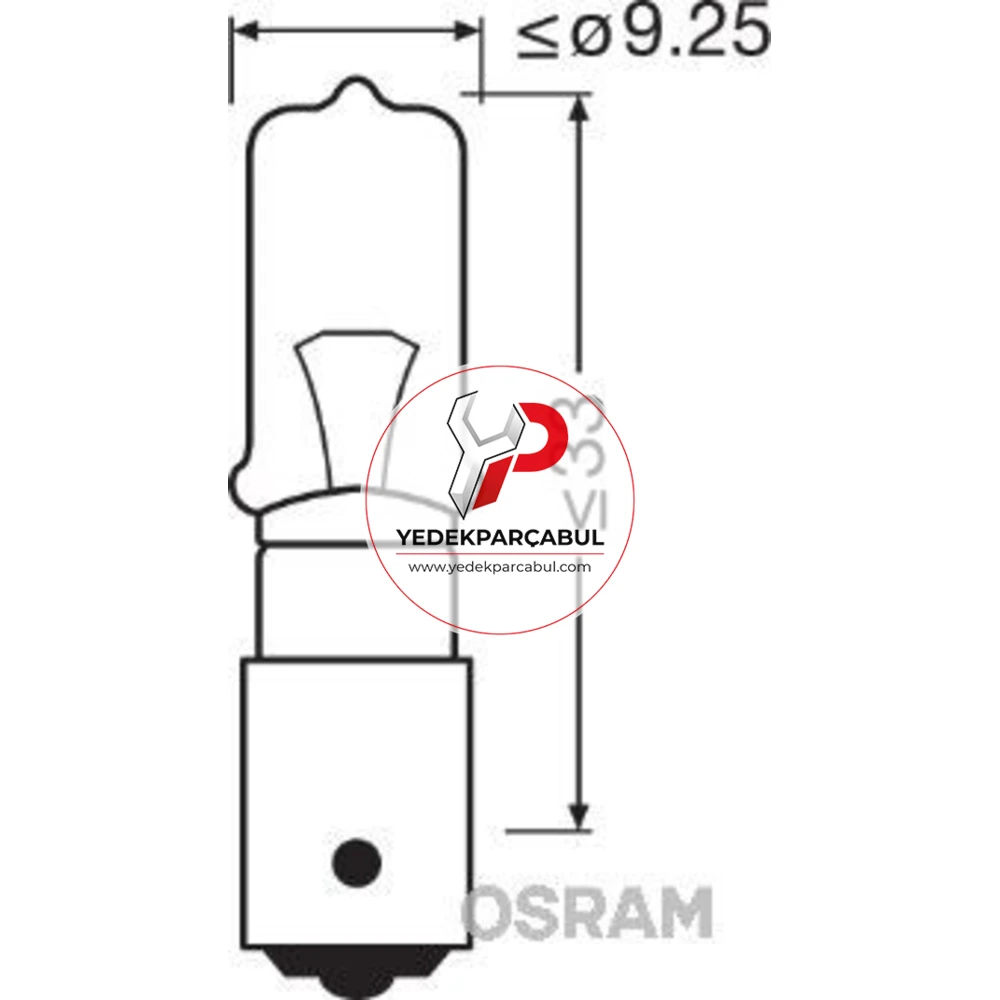 Osram Park Ampulü H21W 12V 21W