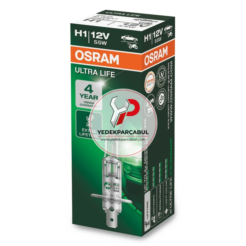 Osram Ampul H1 Ultra Life 12V 55W