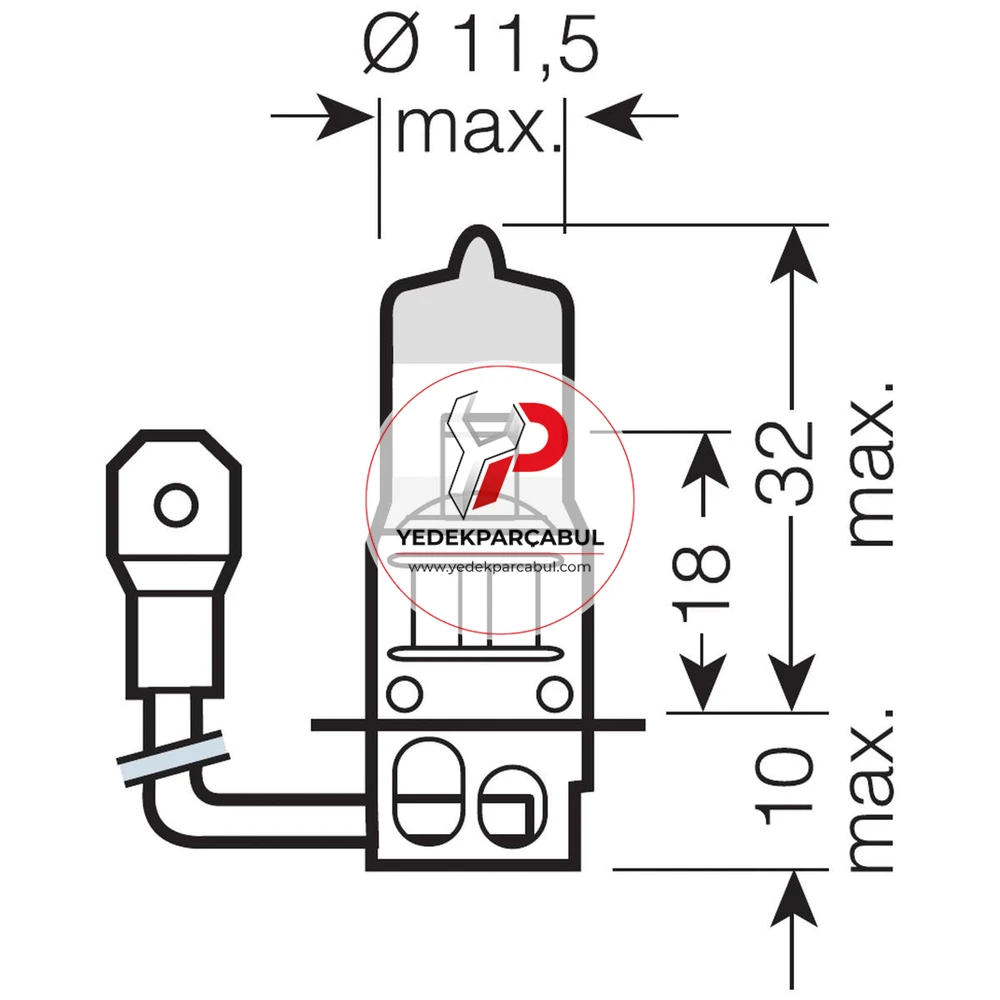 Osram Ampul 12V 55W