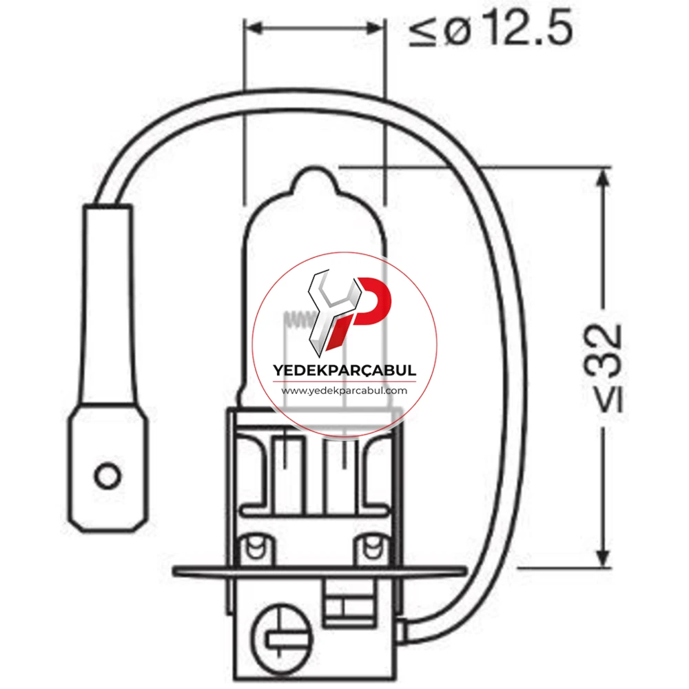 Osram Ampul 12V 55W