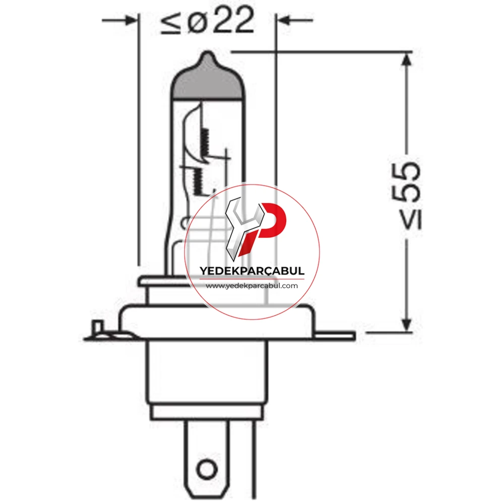 Osram Ampul H4 Ultra Life 12V 60/55W