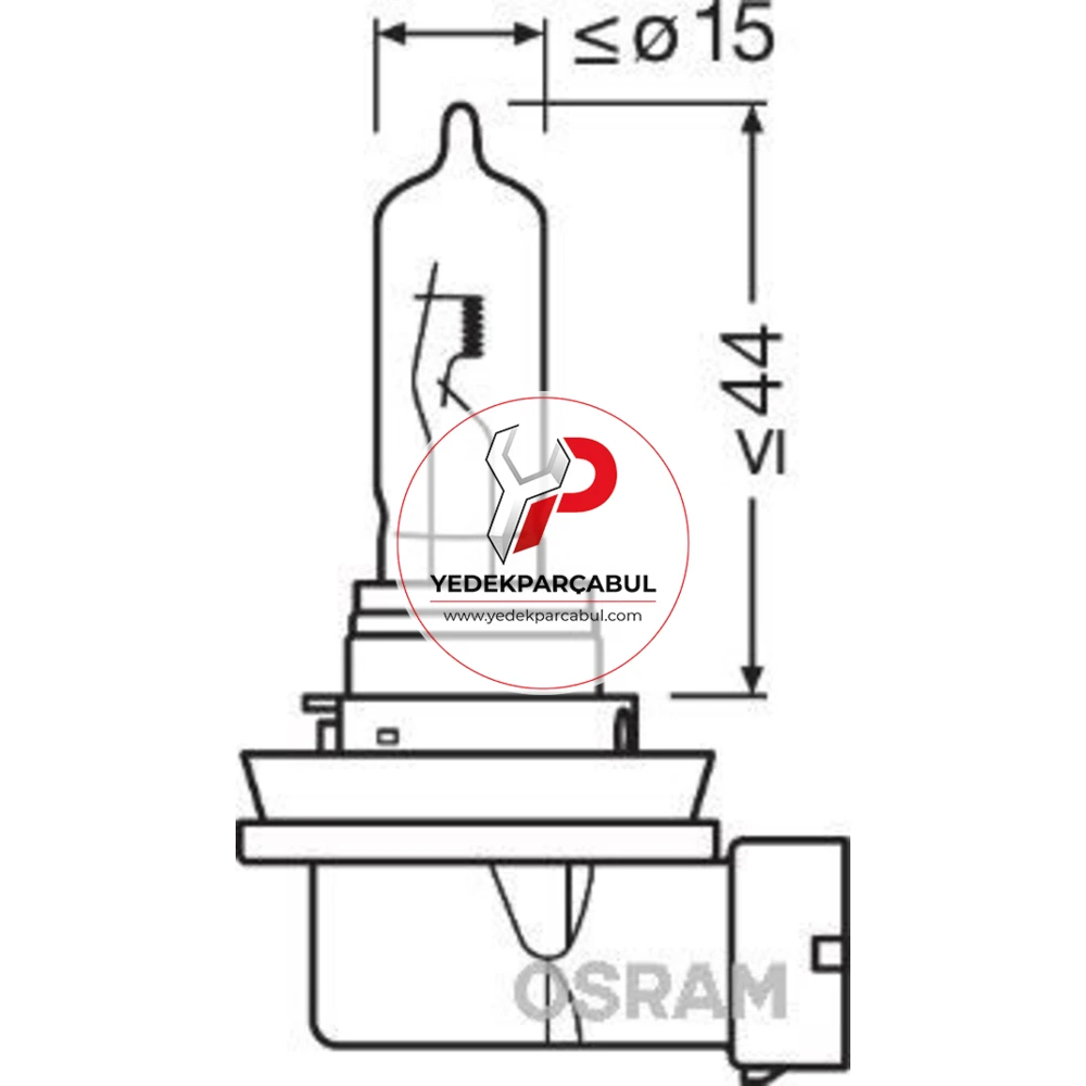 Osram Ampul H9 12V 65W