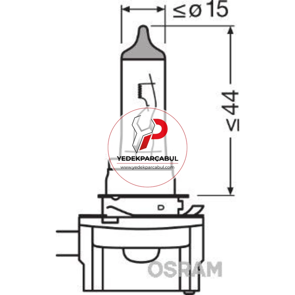 Osram Ampul H9B 12V 65W