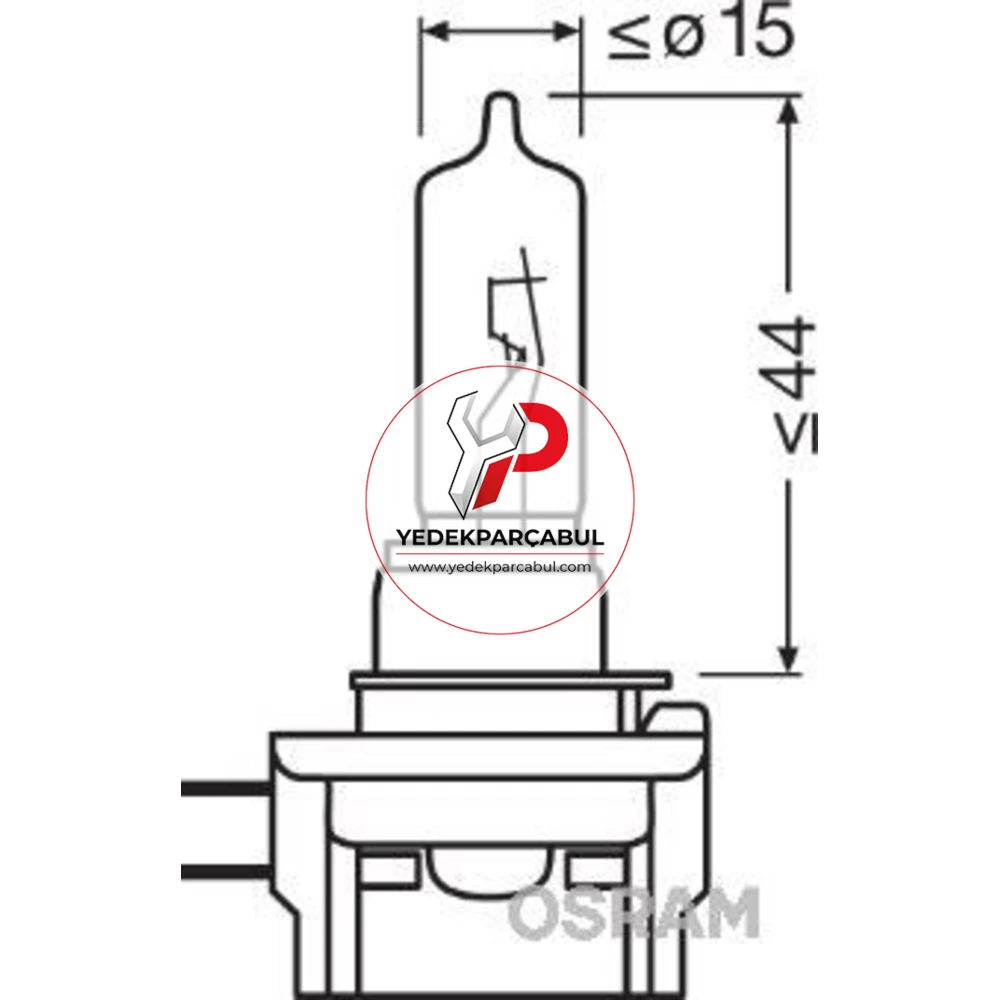 Osram Ampul H9B 12V 65W