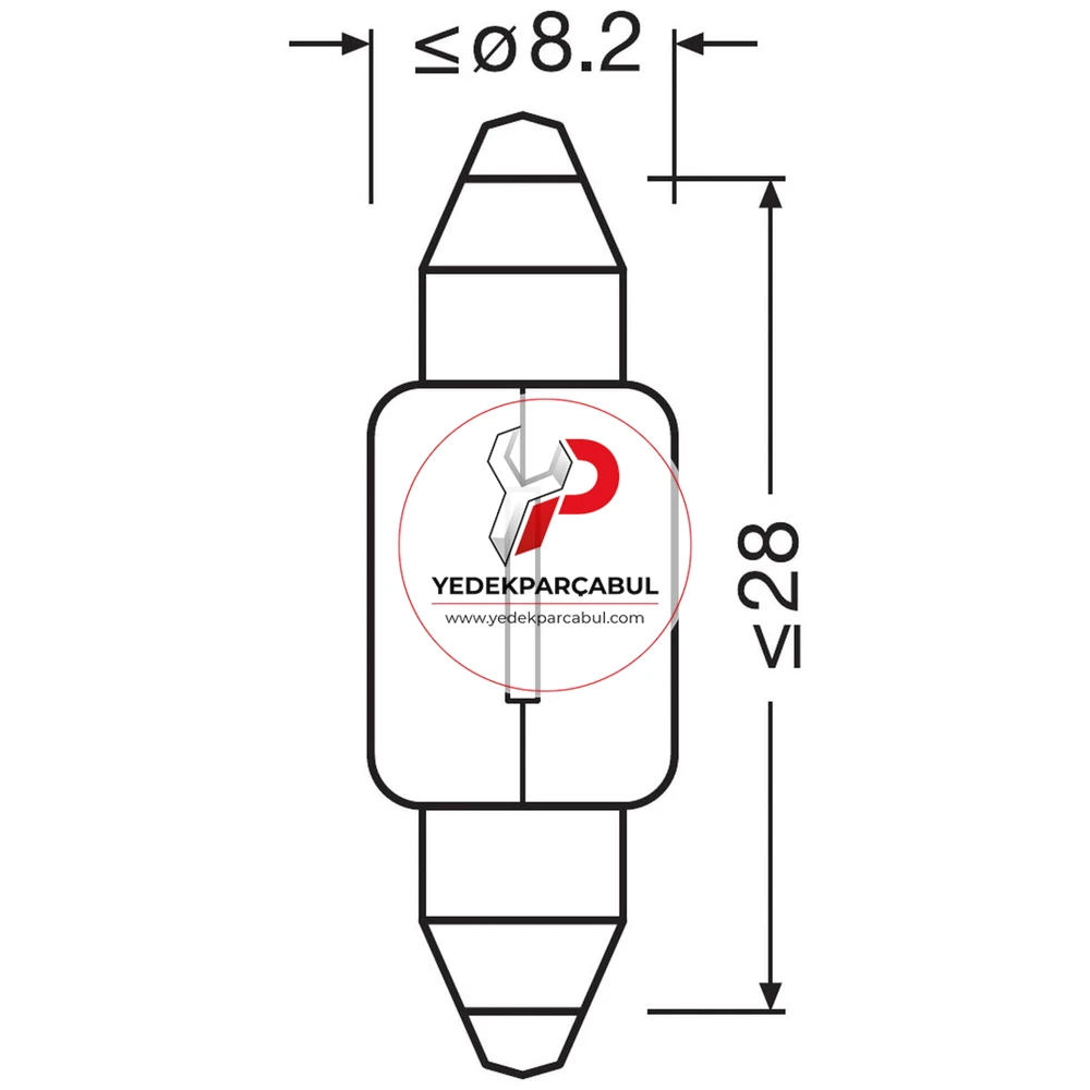 Osram Sofit Ampul 12V 3W