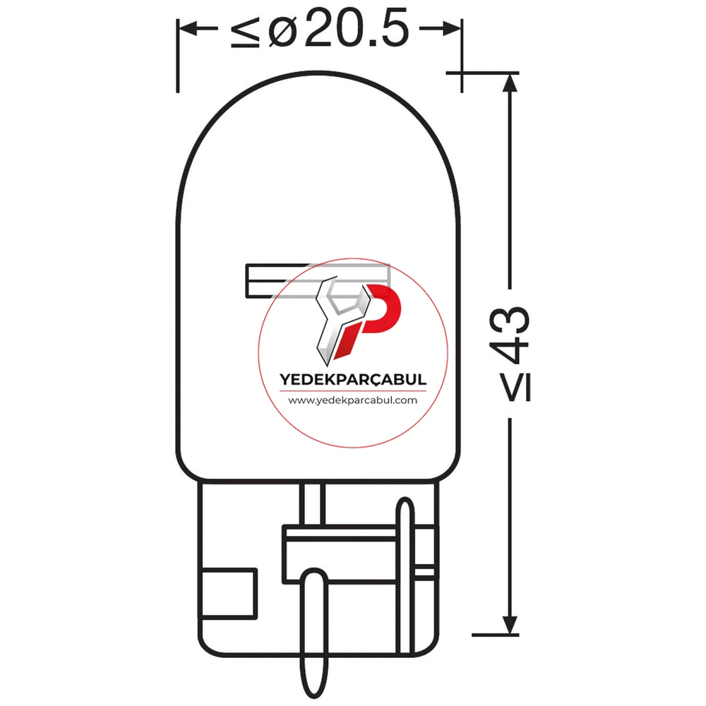 Osram Ampul W21W 12V 21W