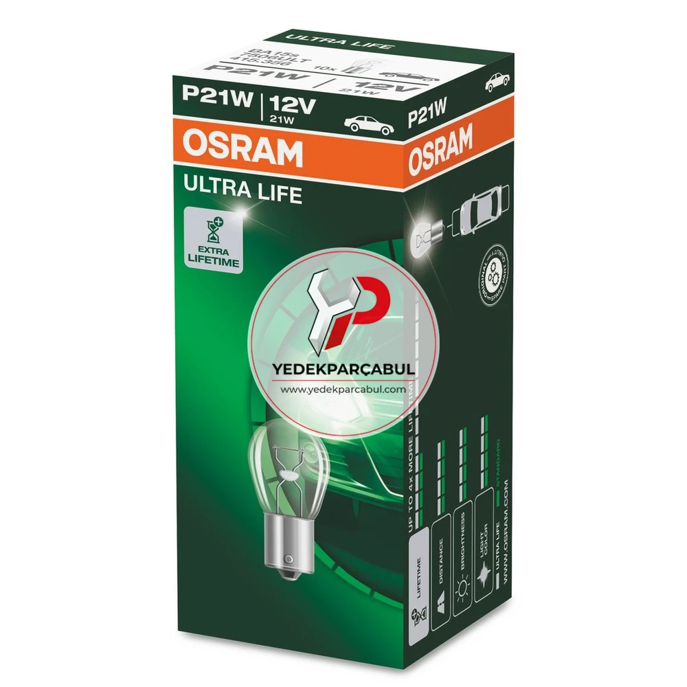 Osram Ampul P21W Ultra Life 12V 21W
