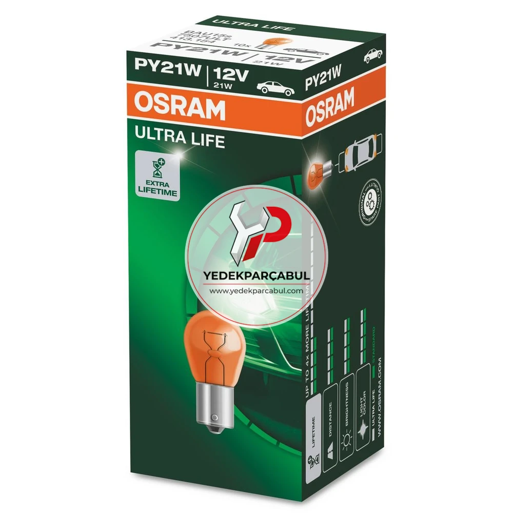 Osram Ampul PY21W Ultra Life 12V 21W