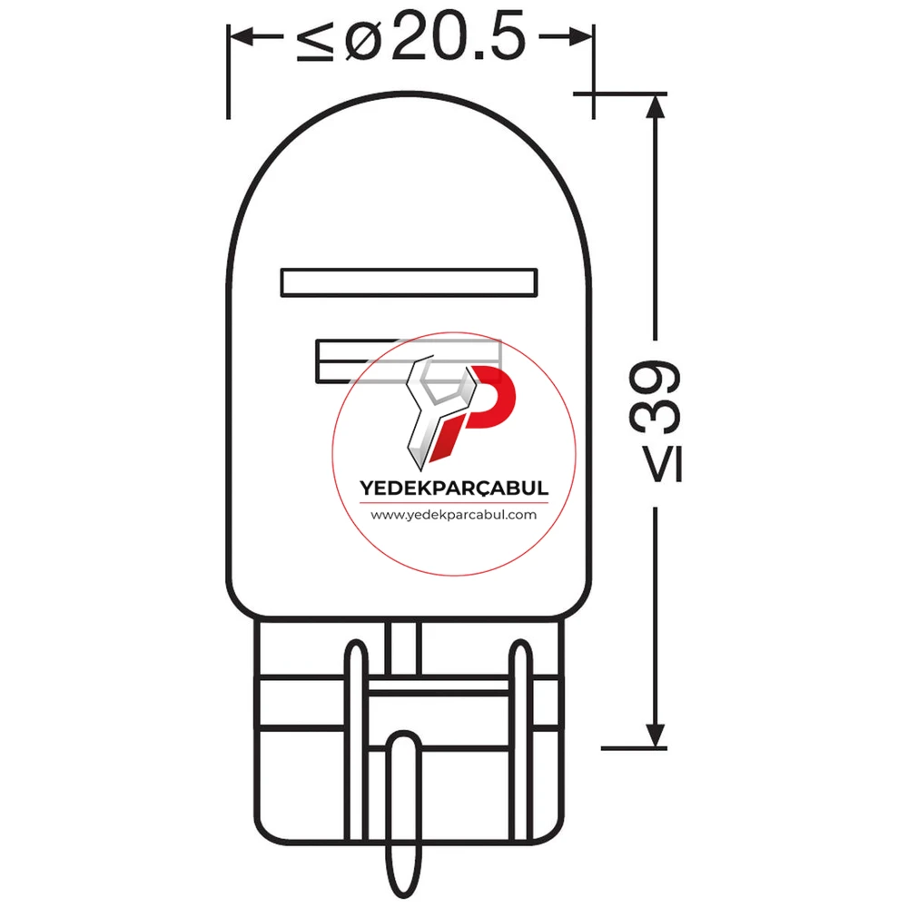 Osram Ampul W21/5W 12V 21/5W