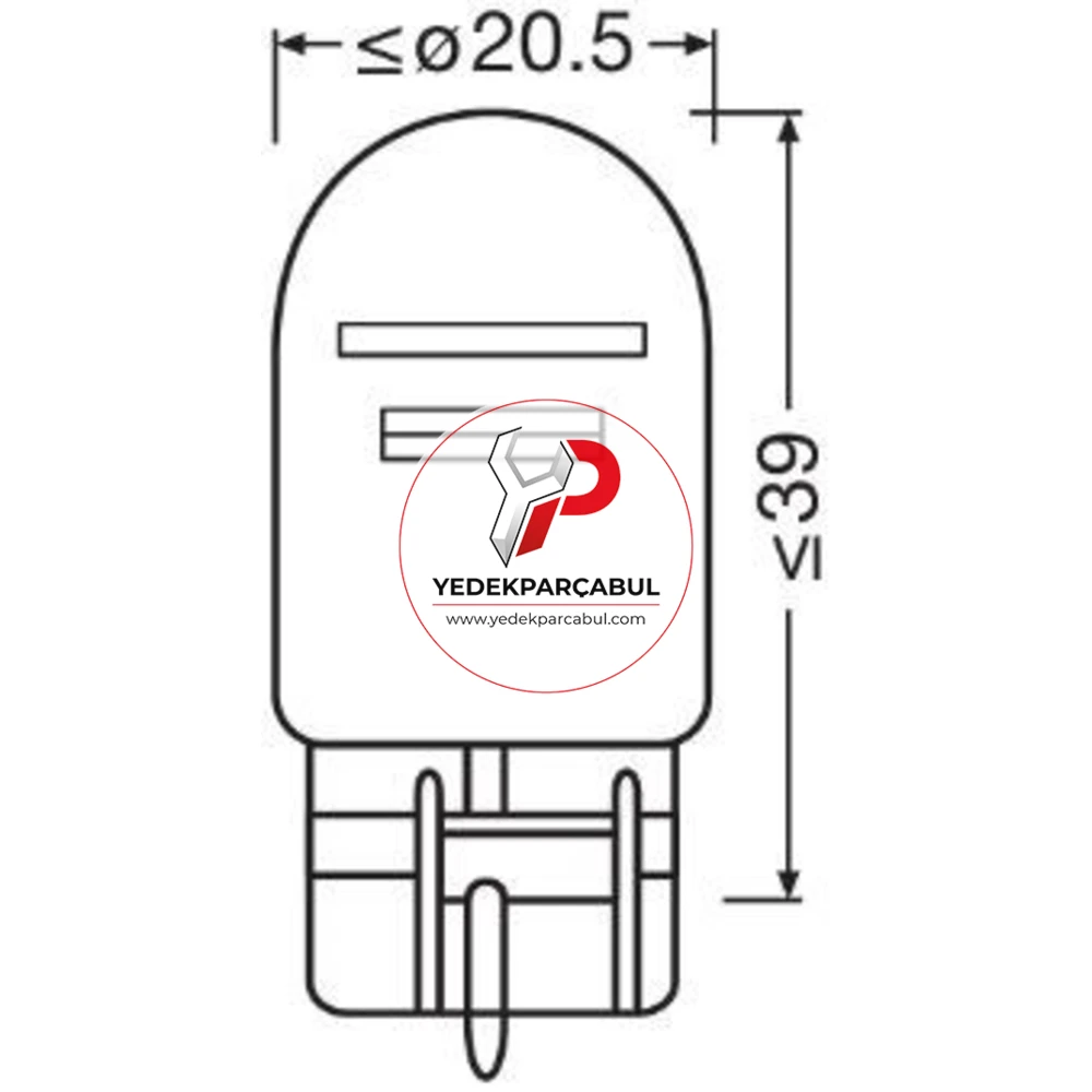 Osram Ampul W21/5W 12V 21/5W