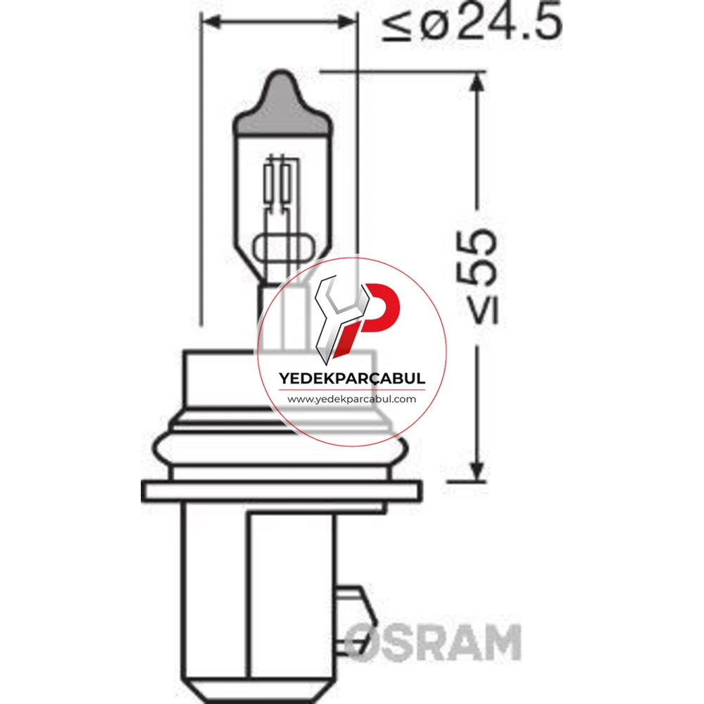 Osram Ampul HB5 12V 65/55W