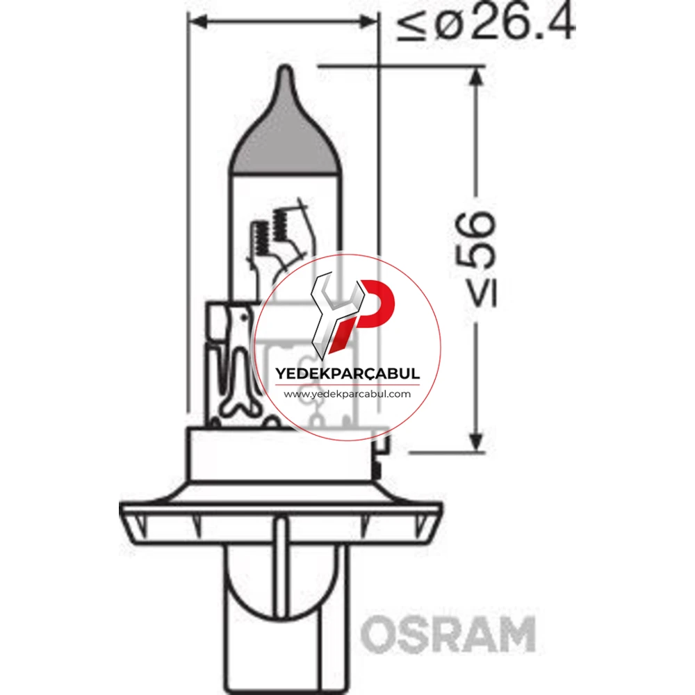 Osram Ampul H13 12V 60/55W