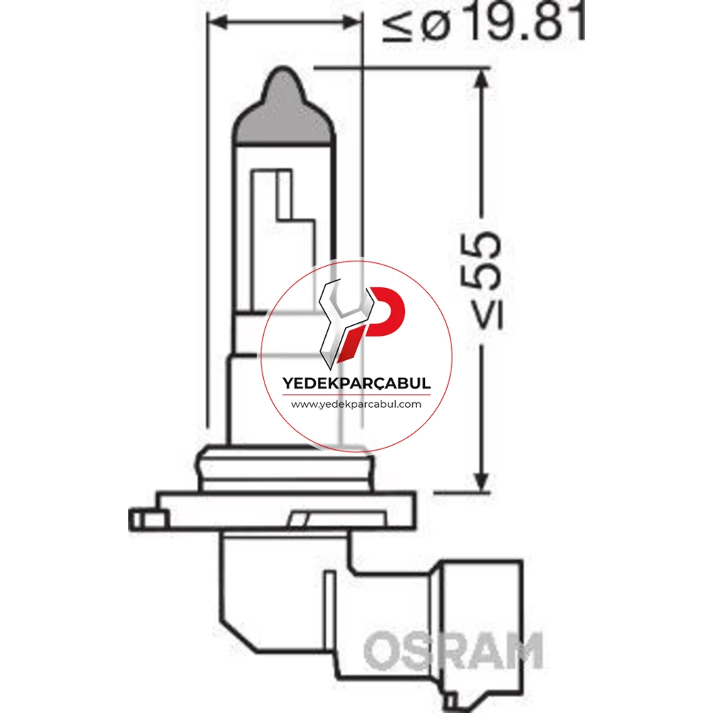Osram Ampul H10 12V 42W