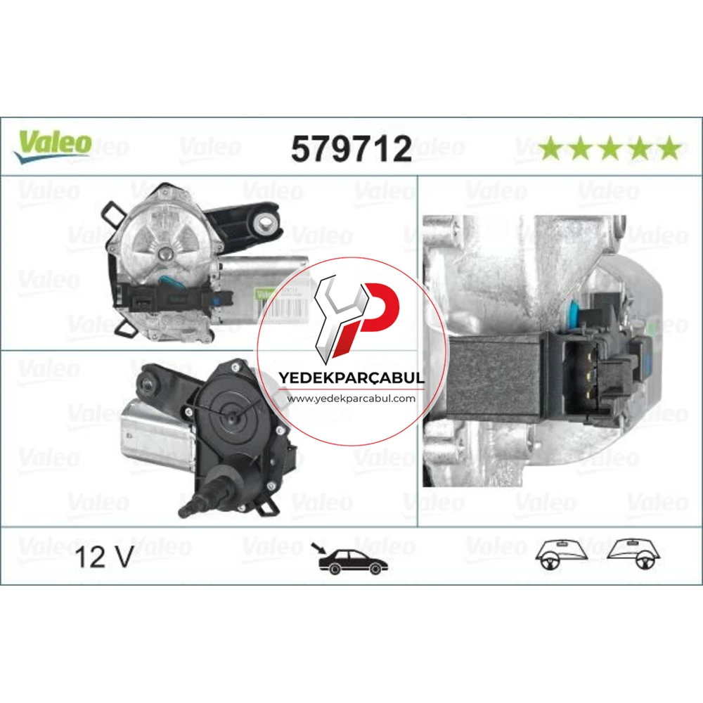 Valeo Arka Silecek Motoru