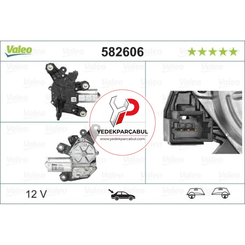 Valeo Silecek Motoru Arka