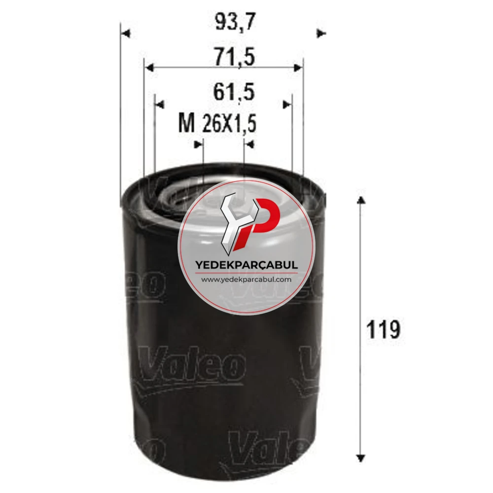 Valeo Yağ Filtresi