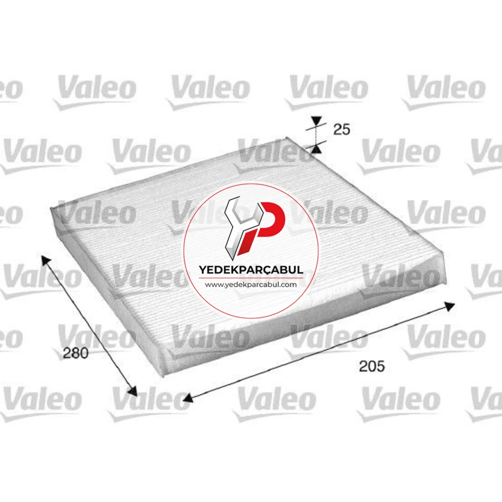 Valeo Kabin Filtresi Çerçevesiz