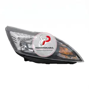Ön Far Elektrik Motorlu Mercekli Siyah Sağ