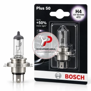 Ampul H4 Plus 50 12V 60W/55W