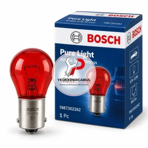 Ampul 21W Kırmızı Pure Light 12V 21W