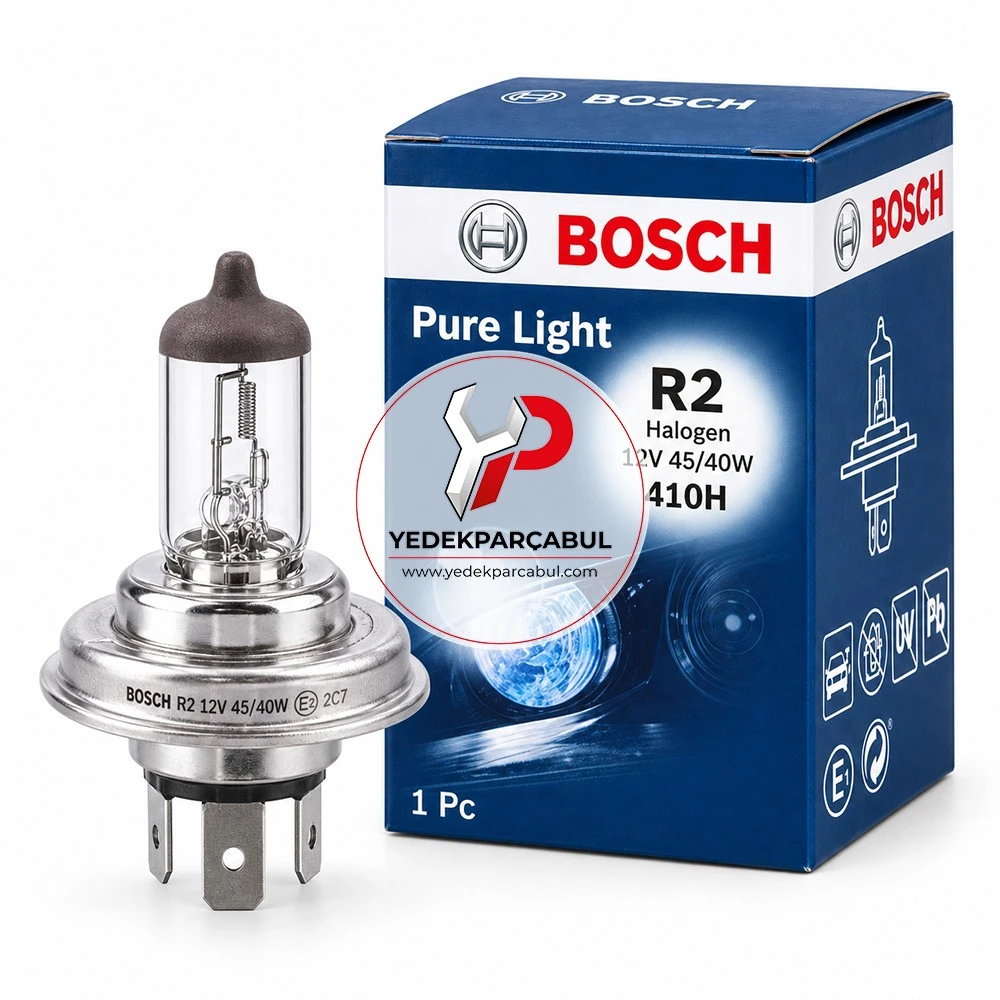 Bosch Ampul R2 Pure Light 12V 45W/40W