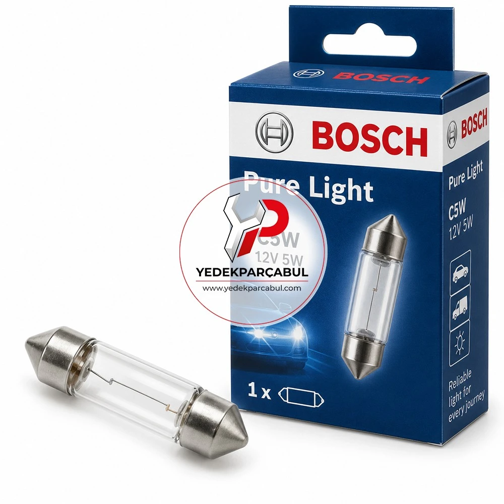 Bosch Ampul C5W Pure Light 12V 5W