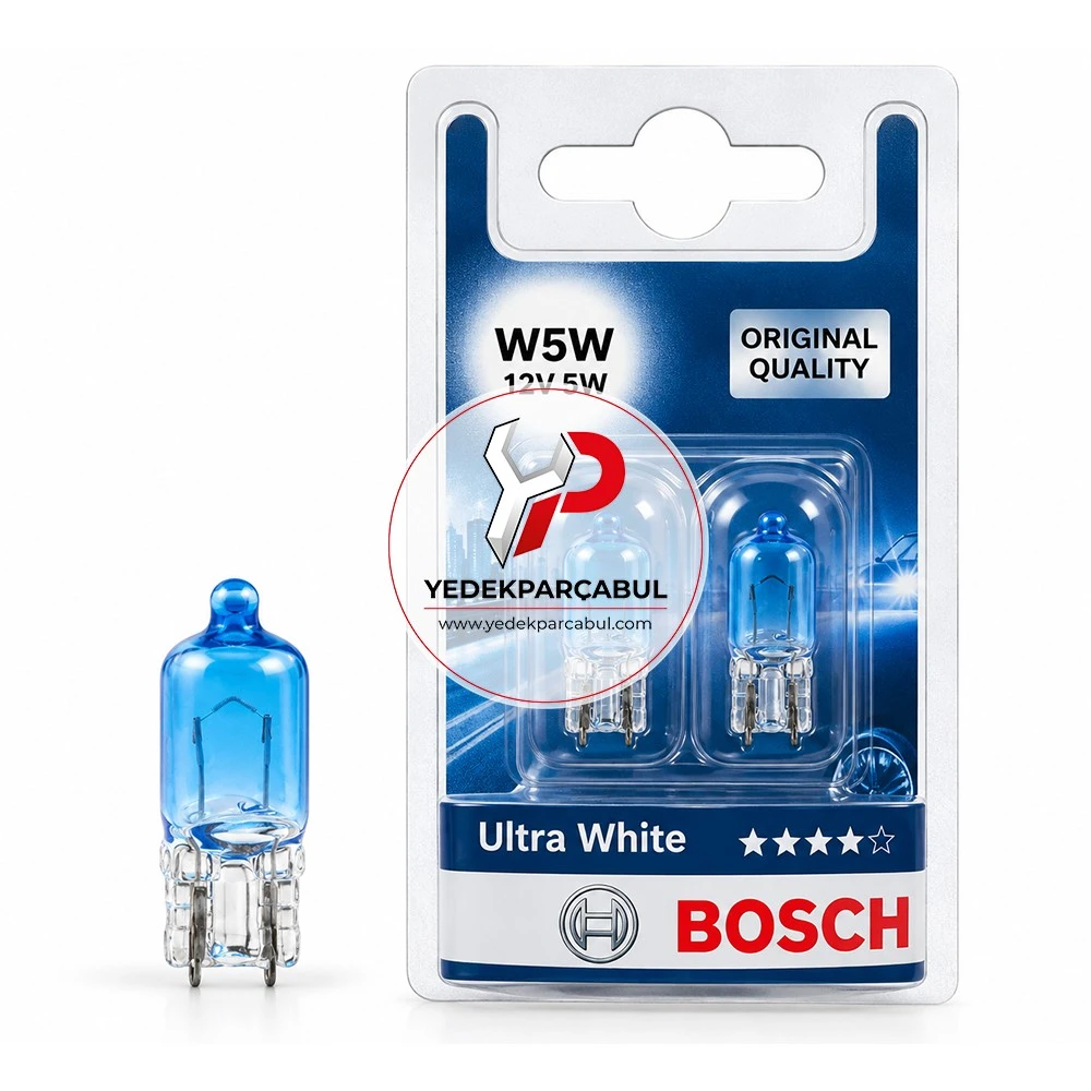 Bosch Ampul W5W Ultra White 12V 5W