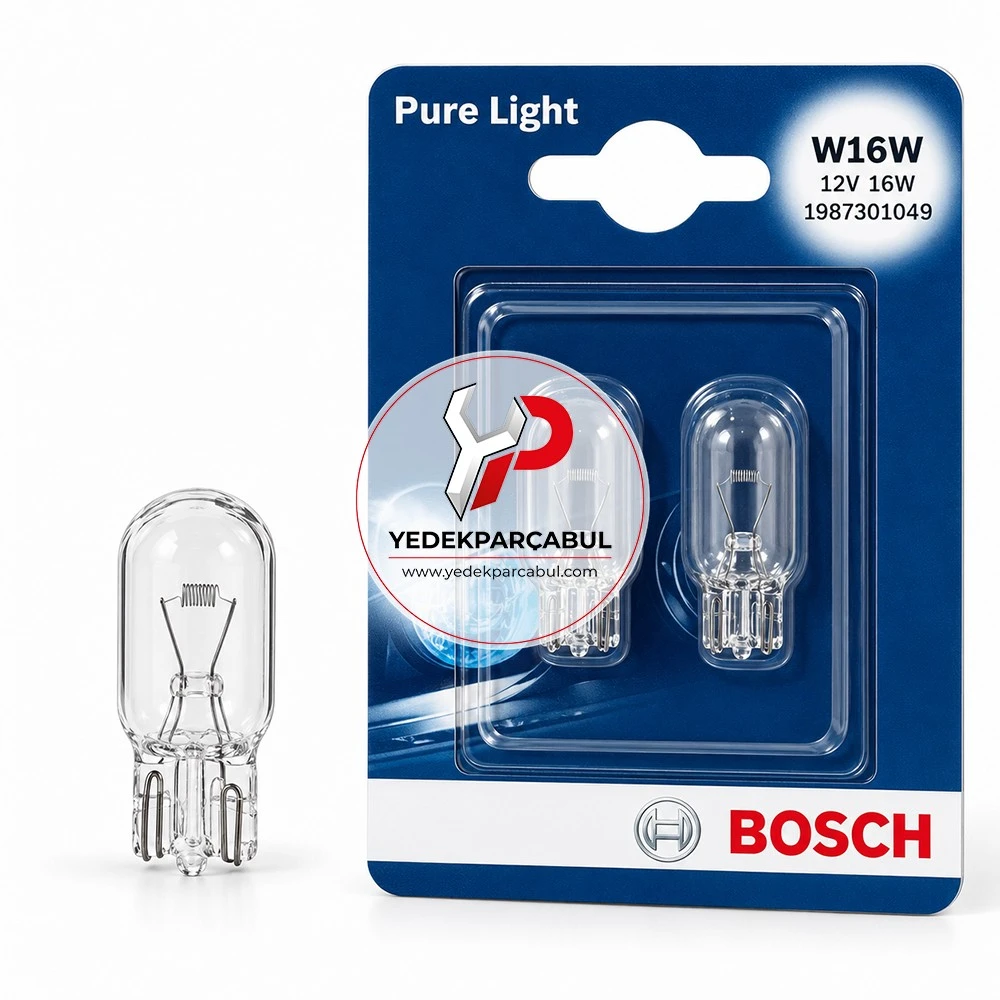 Bosch Ampul W16W Pure Light 12V 16W