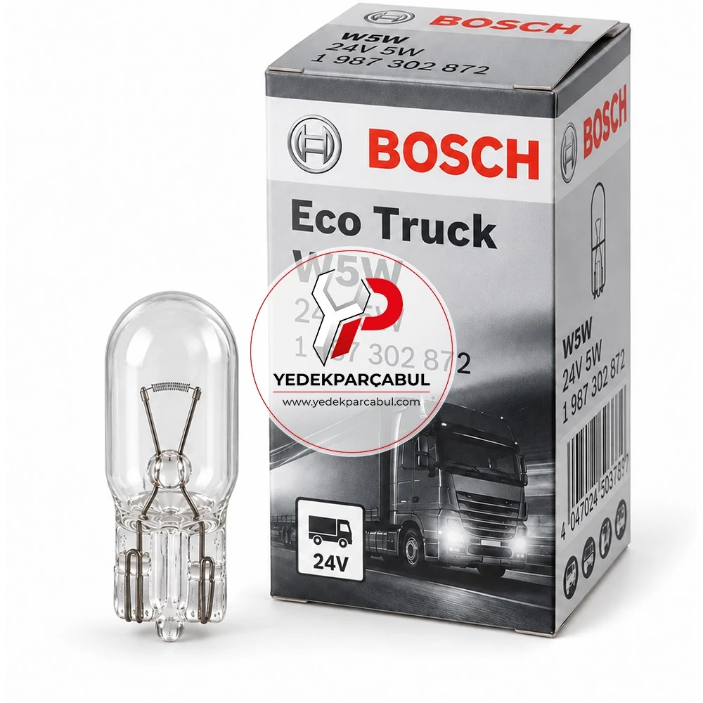 Bosch Ampul W5W Eco Truck 24V 5W