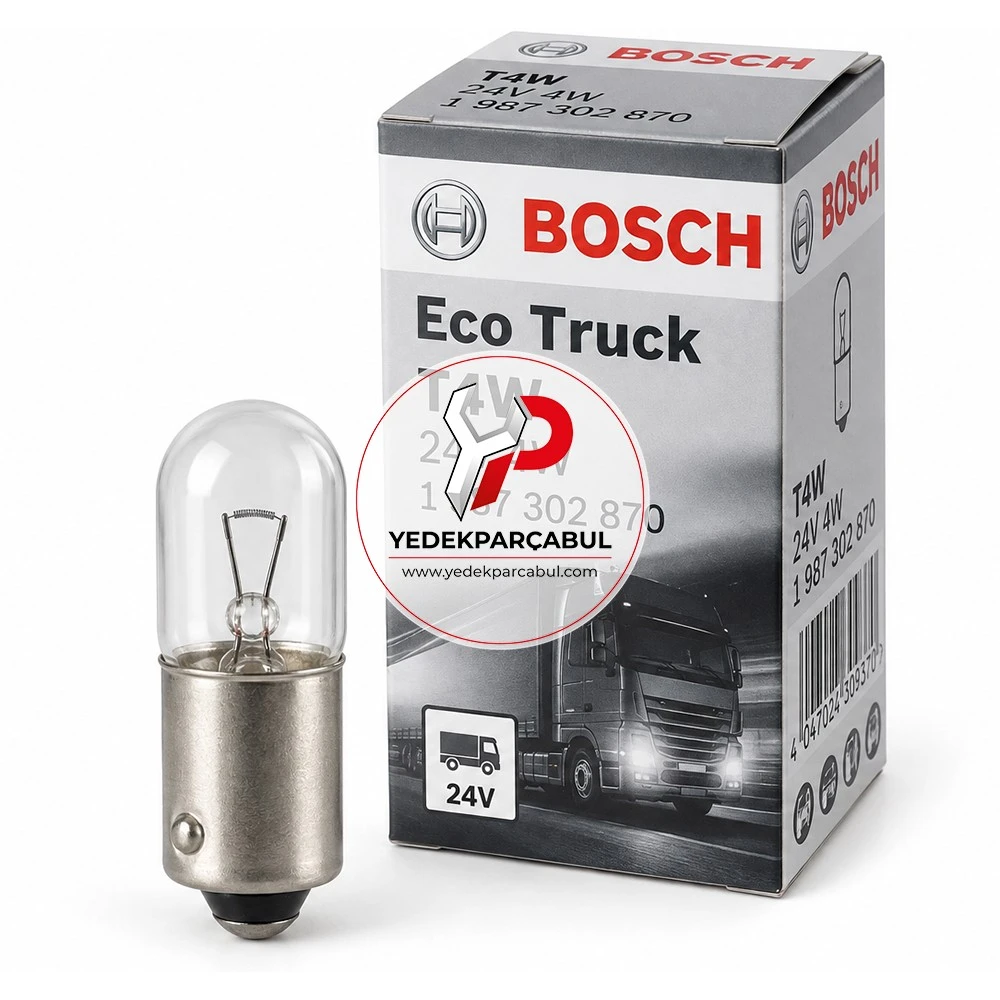 Bosch Ampul T4W Eco Truck 24V 4W