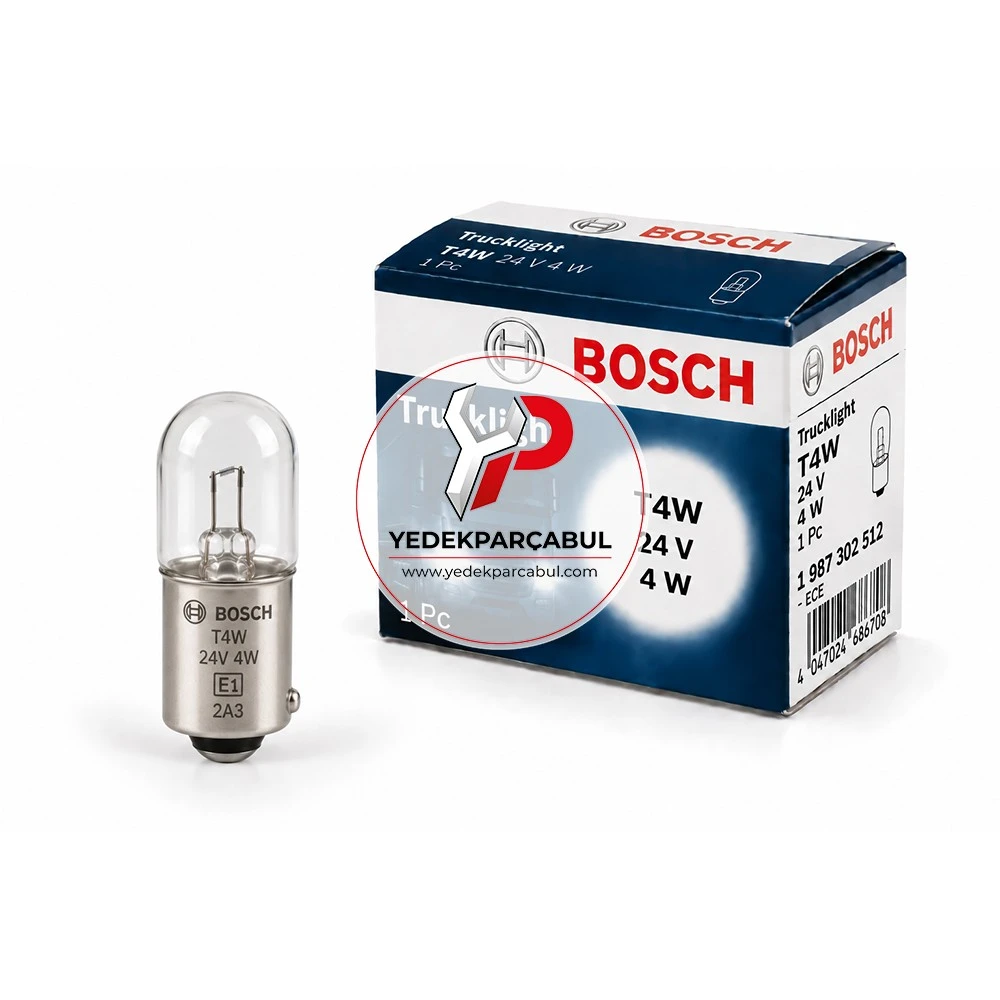 Bosch Ampul T4W Trucklight 24V 4W