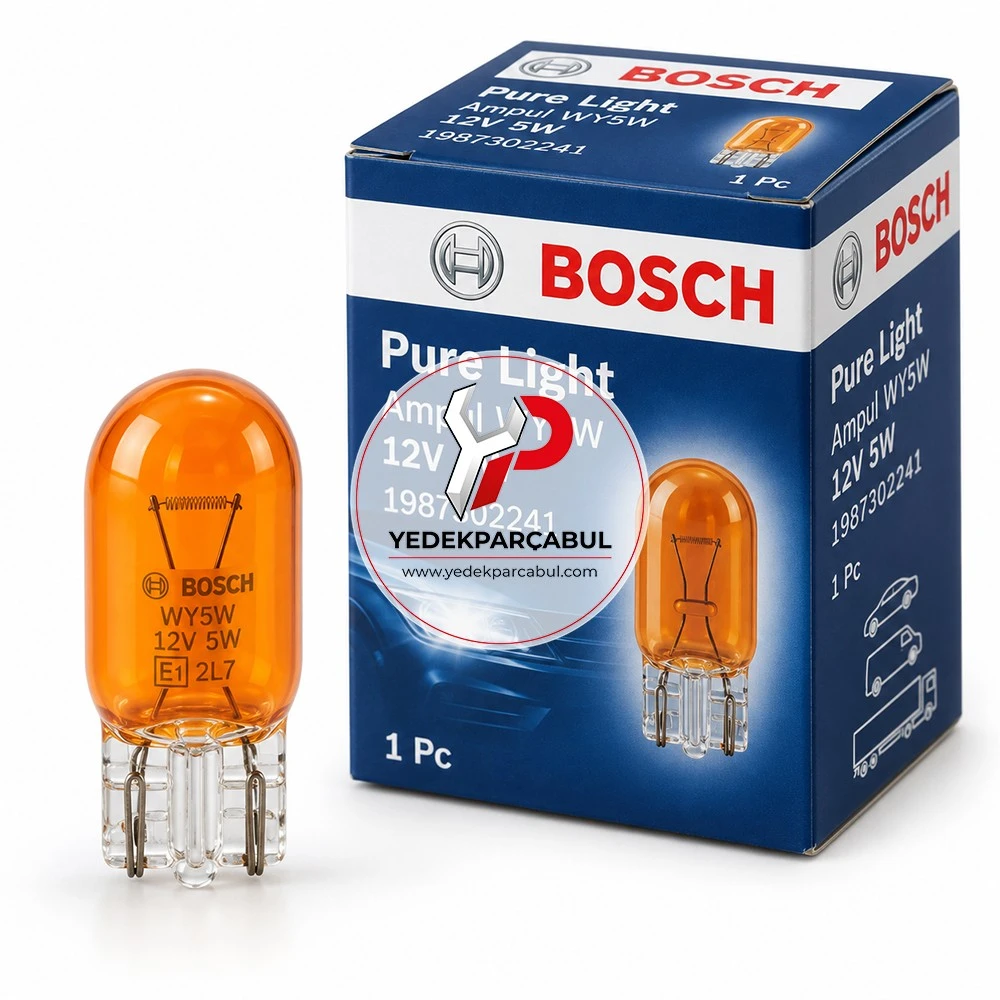 Bosch Ampul WY5W Pure Light 12V 5W