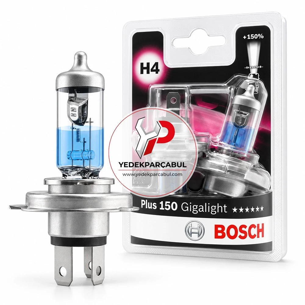Bosch Ampul H4 Plus 150 Gigalight 12V 60W/55W