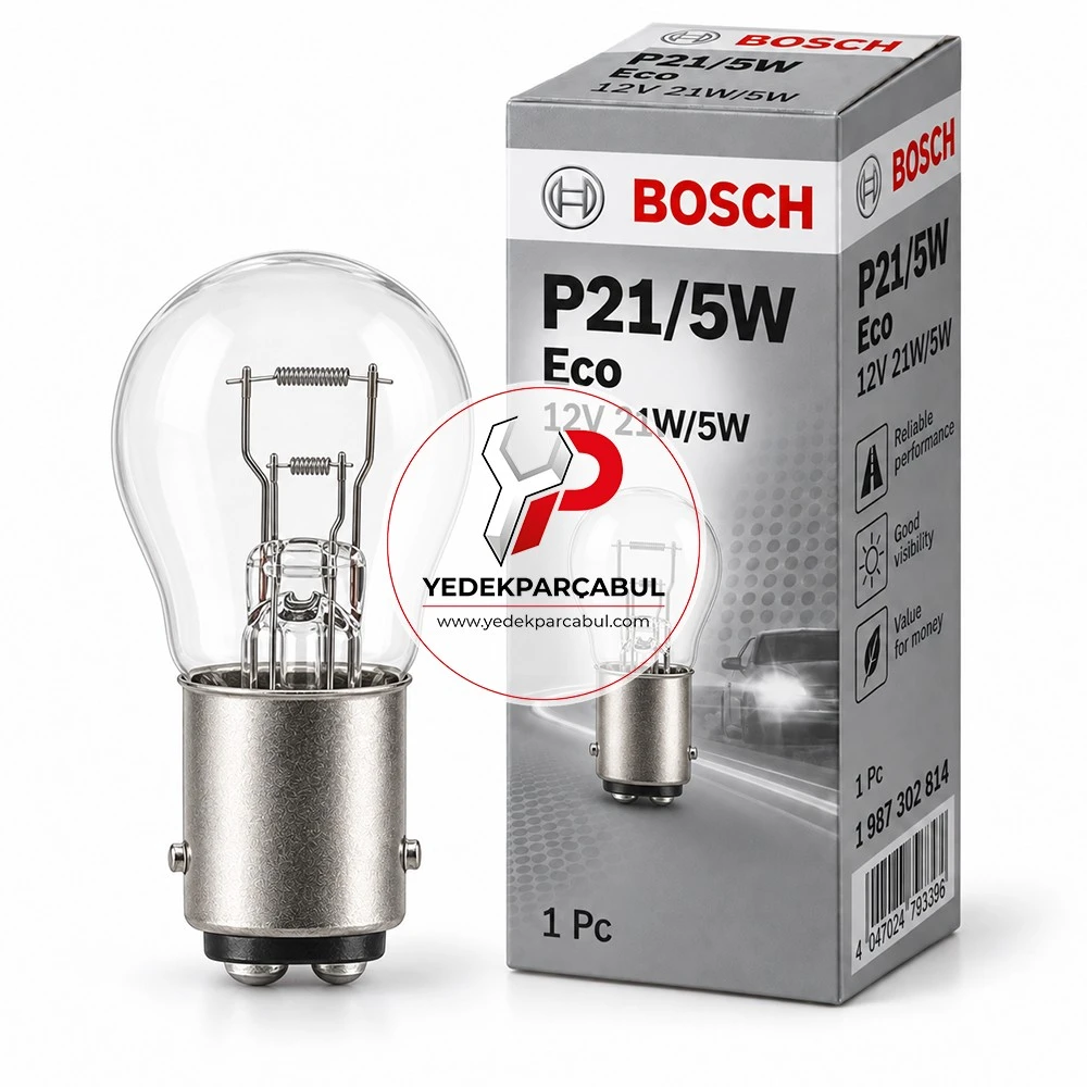 Bosch Ampul P21/5W Eco 12V 21W/5W