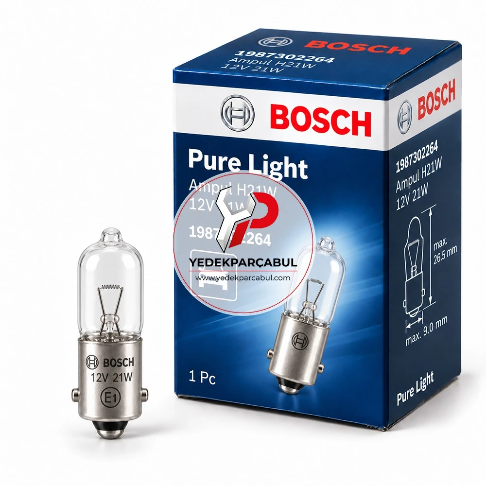 Bosch Ampul H21W Pure Light 12V 21W
