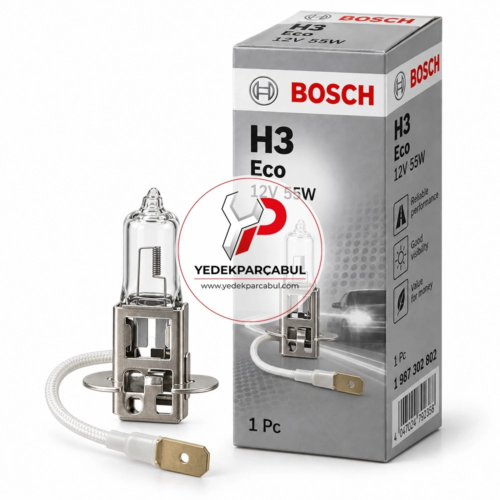 Bosch Ampul H3 Eco 12V 55W