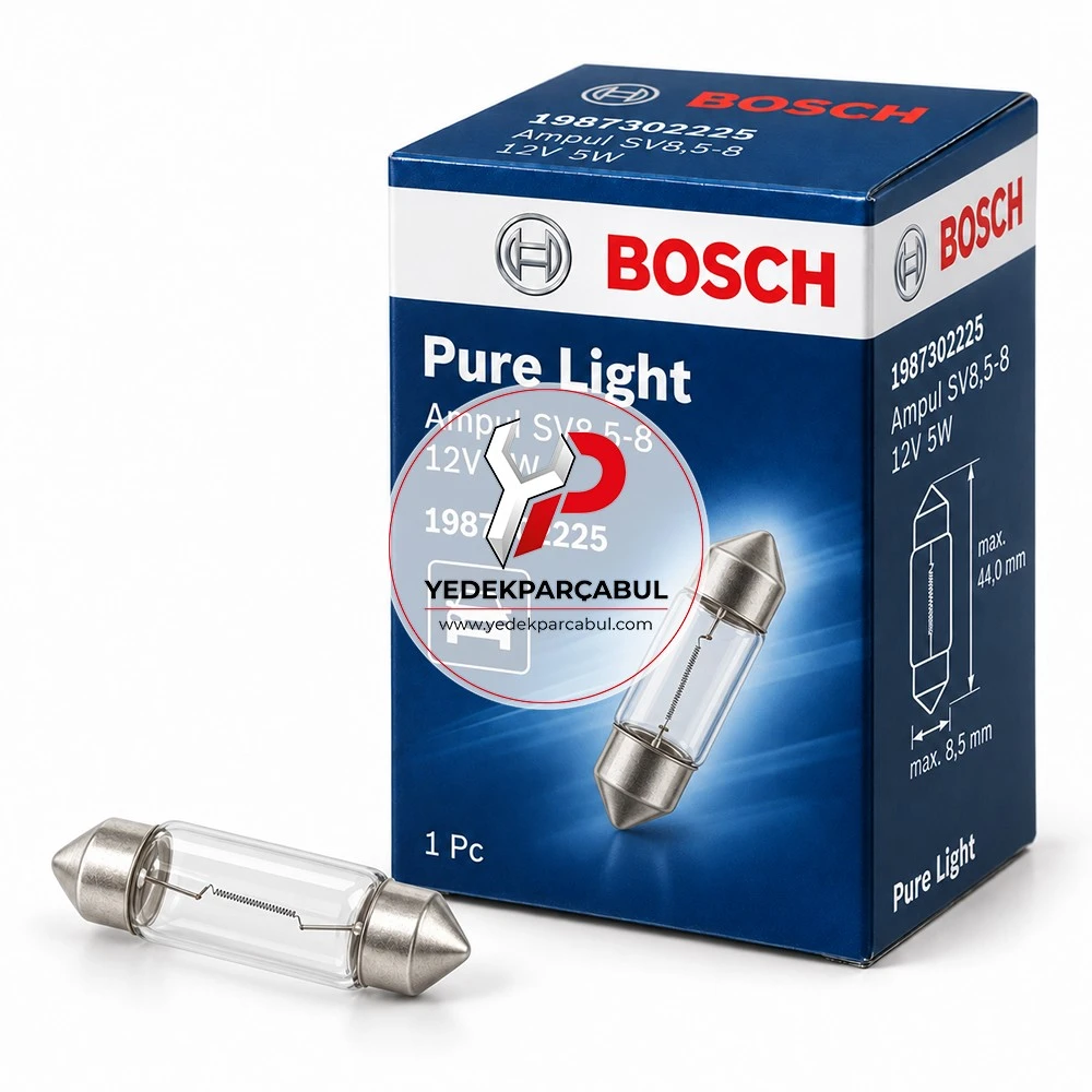 Bosch Ampul SV8,5-8 Pure Light 12V 5W