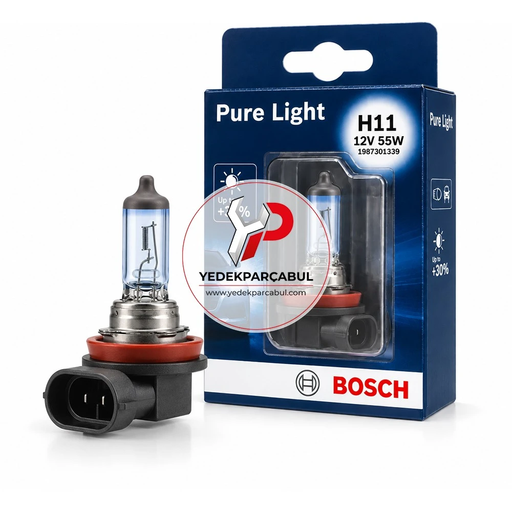 Bosch Ampul H11 Pure Light 12V 55W