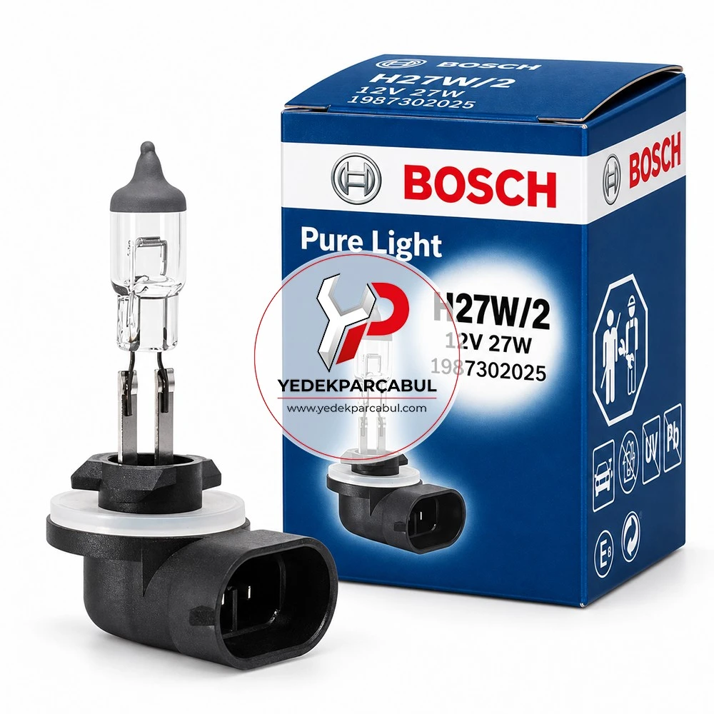 Bosch Ampul H27W/2 Pure Light 12V 27W