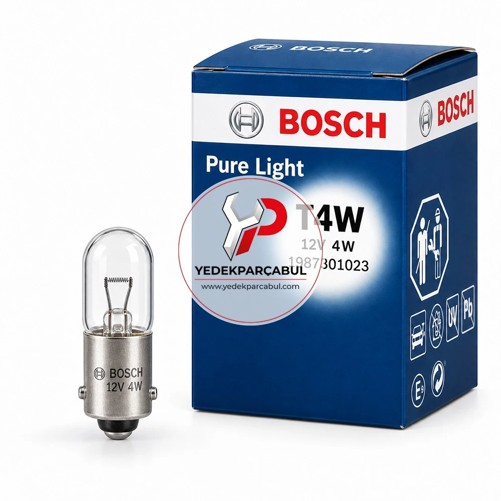 Bosch Ampul T4W Pure Light 12V 4W