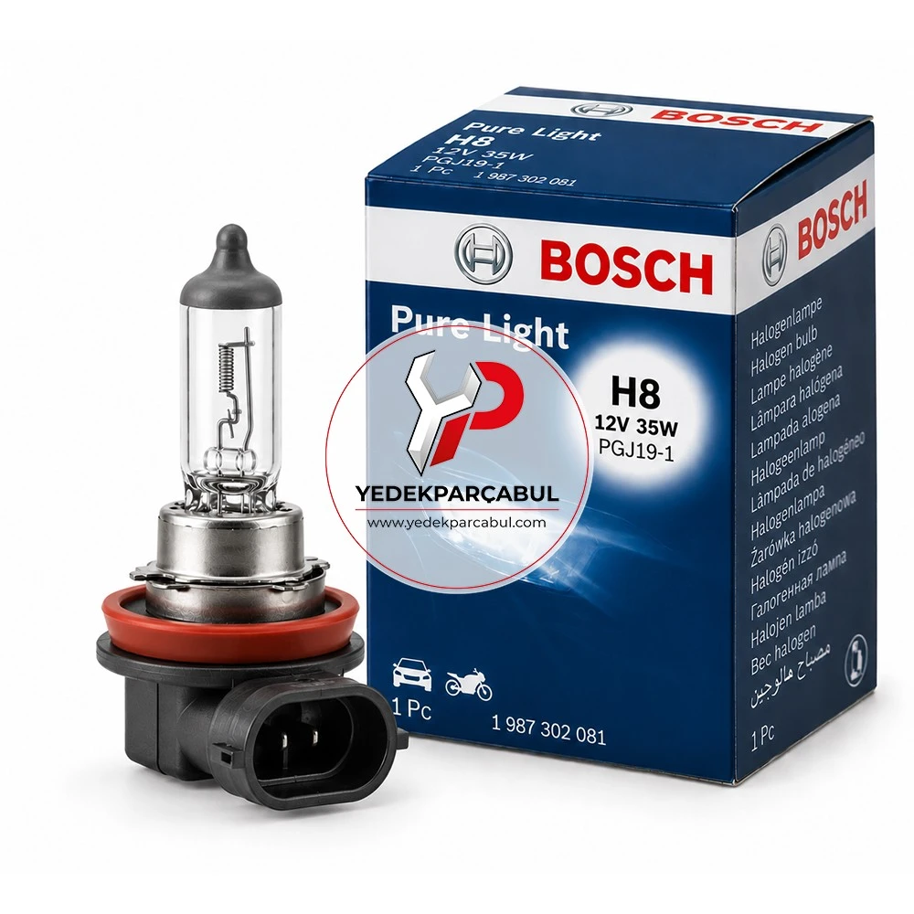Bosch Ampul H8 Pure Light 12V 35W