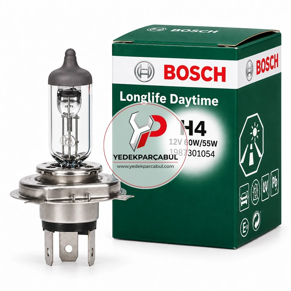 Bosch Ampul H4 Longlife Daytime 12V 60W/55W