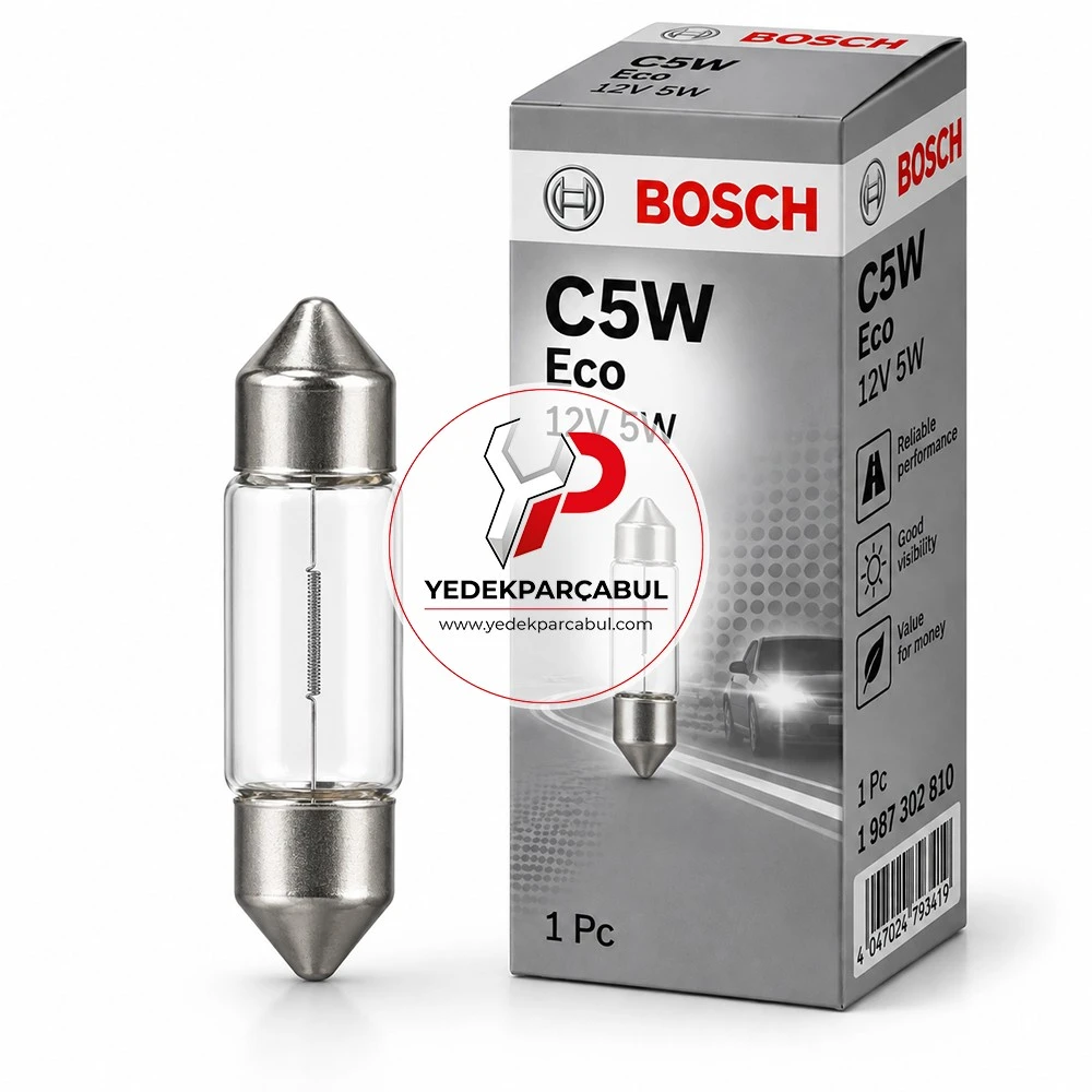 Bosch Ampul C5W Eco 12V 5W