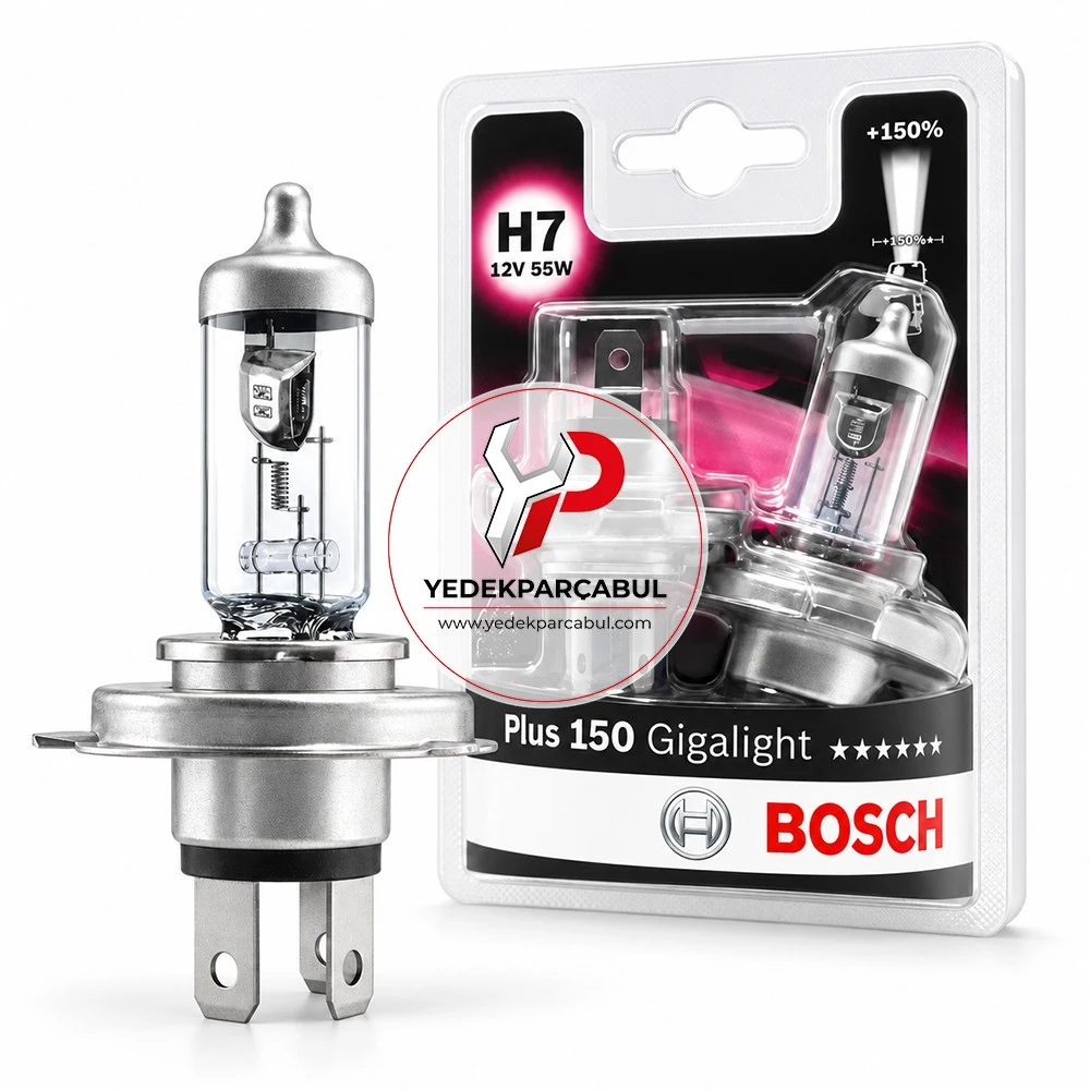 Bosch Ampul H7 Plus 150 Gigalight 12V 55W