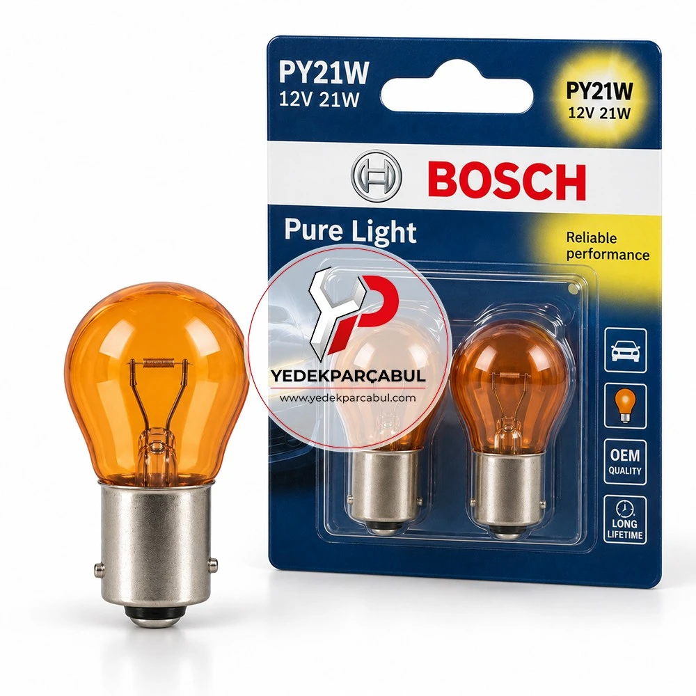 Bosch Ampul PY21W Pure Light 12V 21W