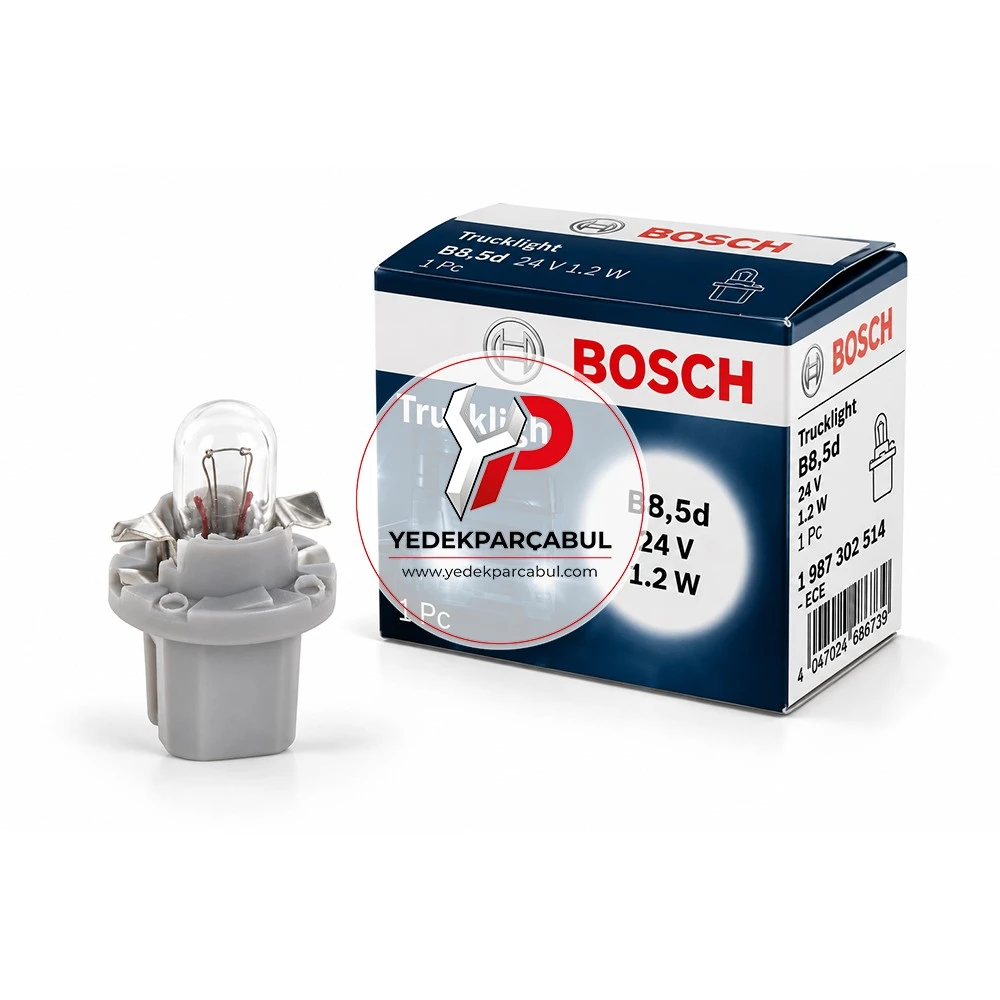 Bosch Ampul B8,5d Trucklight 24V 1.2W