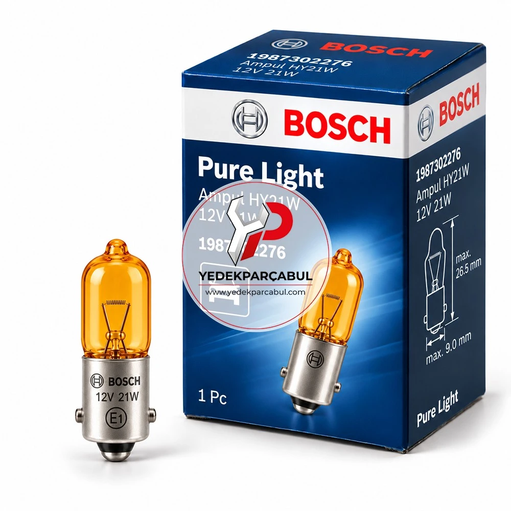 Bosch Ampul HY21W Pure Light 12V 21W