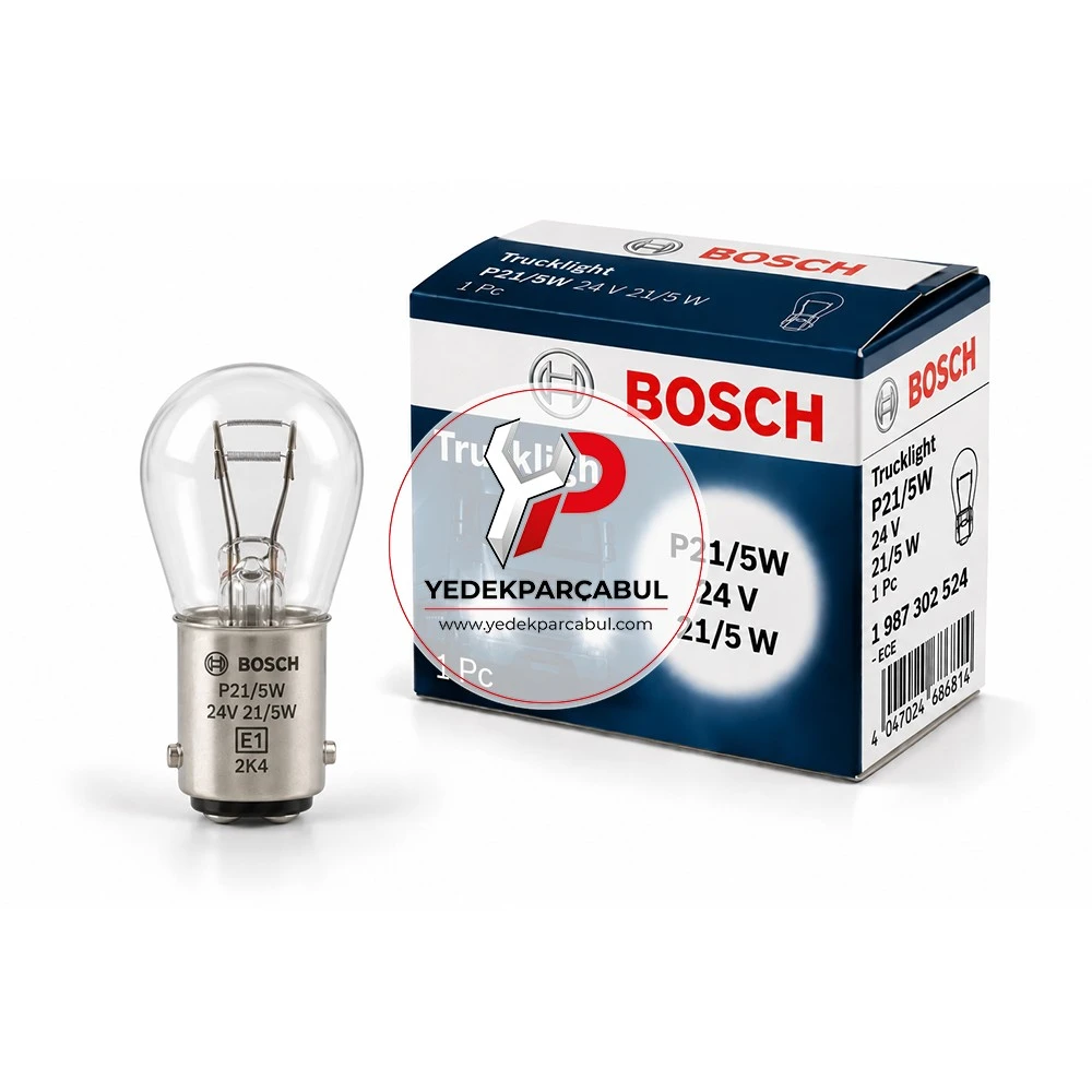 Bosch Ampul P21/5W Trucklight 24V 21/5W