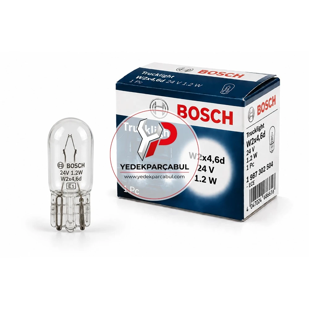 Bosch Ampul W2x4,6d Trucklight 24V 1.2W